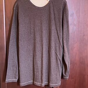 Michael Brandon Dark Brown Long Sleeve Tee